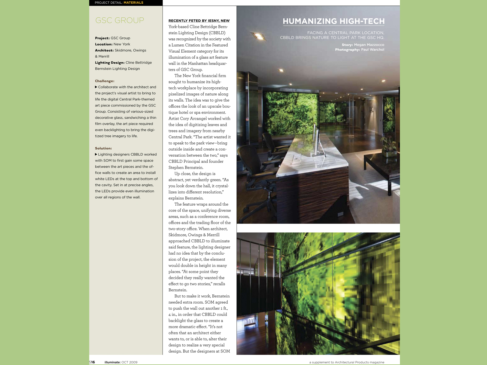 GSC Group Offices’ Lighting Design Featured in Illuminate Magazine